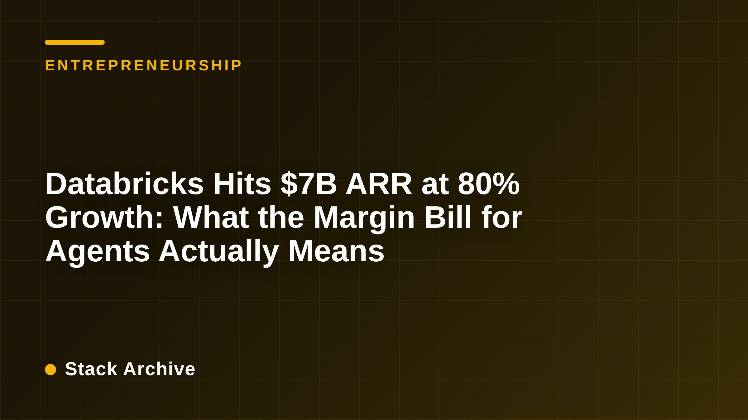 Databricks Hits $7B ARR at 80% Growth: What the Margin Bill for Agents Actually Means