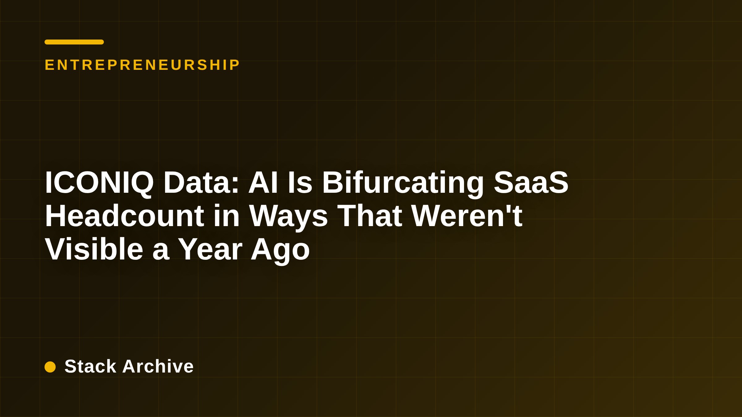 ICONIQ Data: AI Is Bifurcating SaaS Headcount in Ways That Weren't Visible a Year Ago