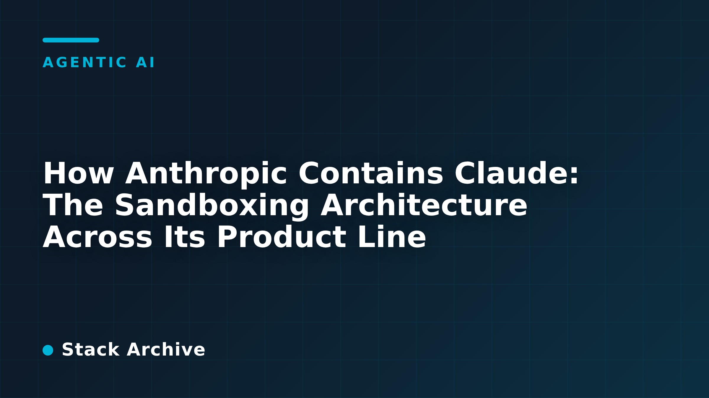 How Anthropic Contains Claude: The Sandboxing Architecture Across Its Product Line