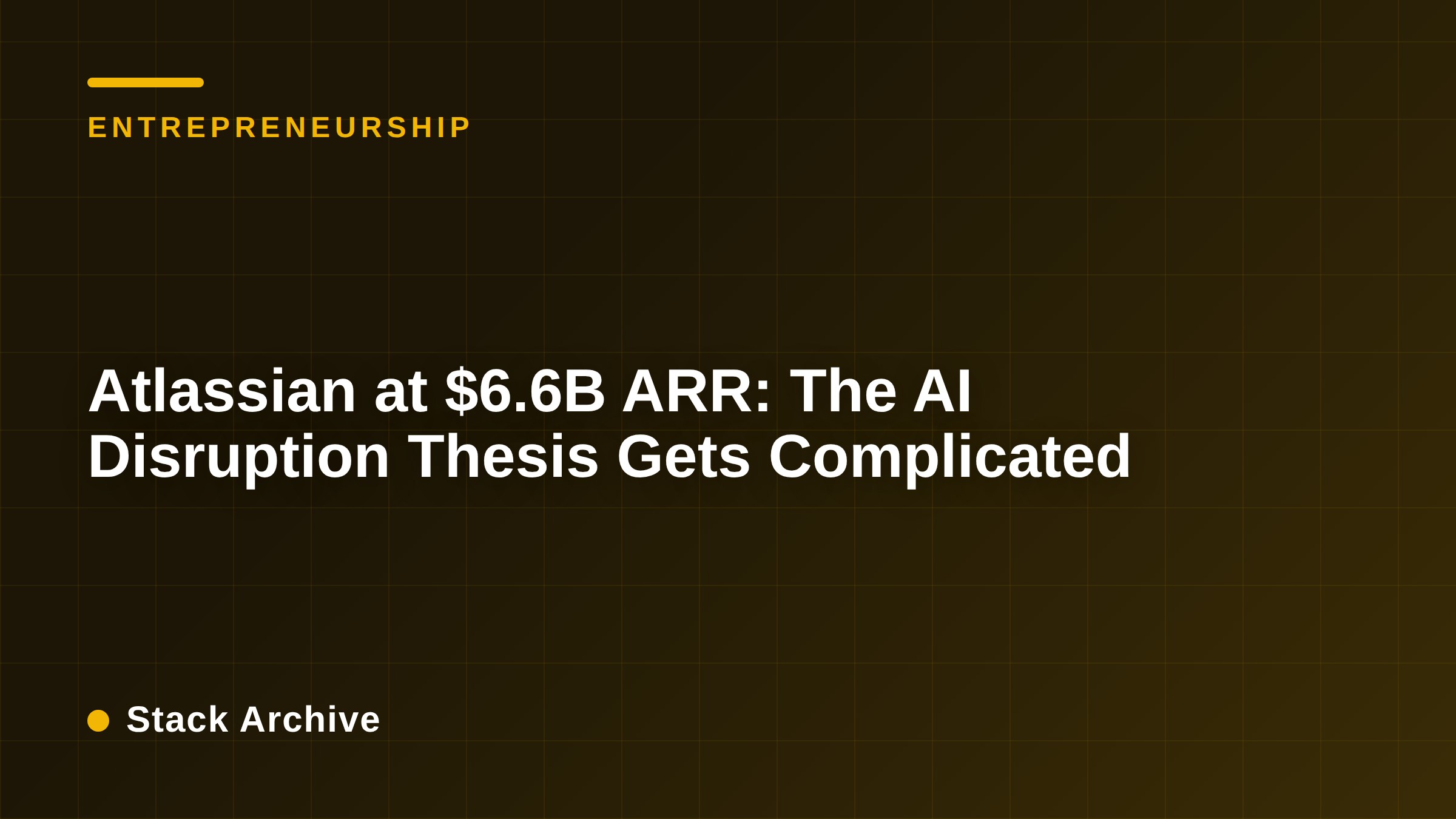 Atlassian at $6.6B ARR: The AI Disruption Thesis Gets Complicated