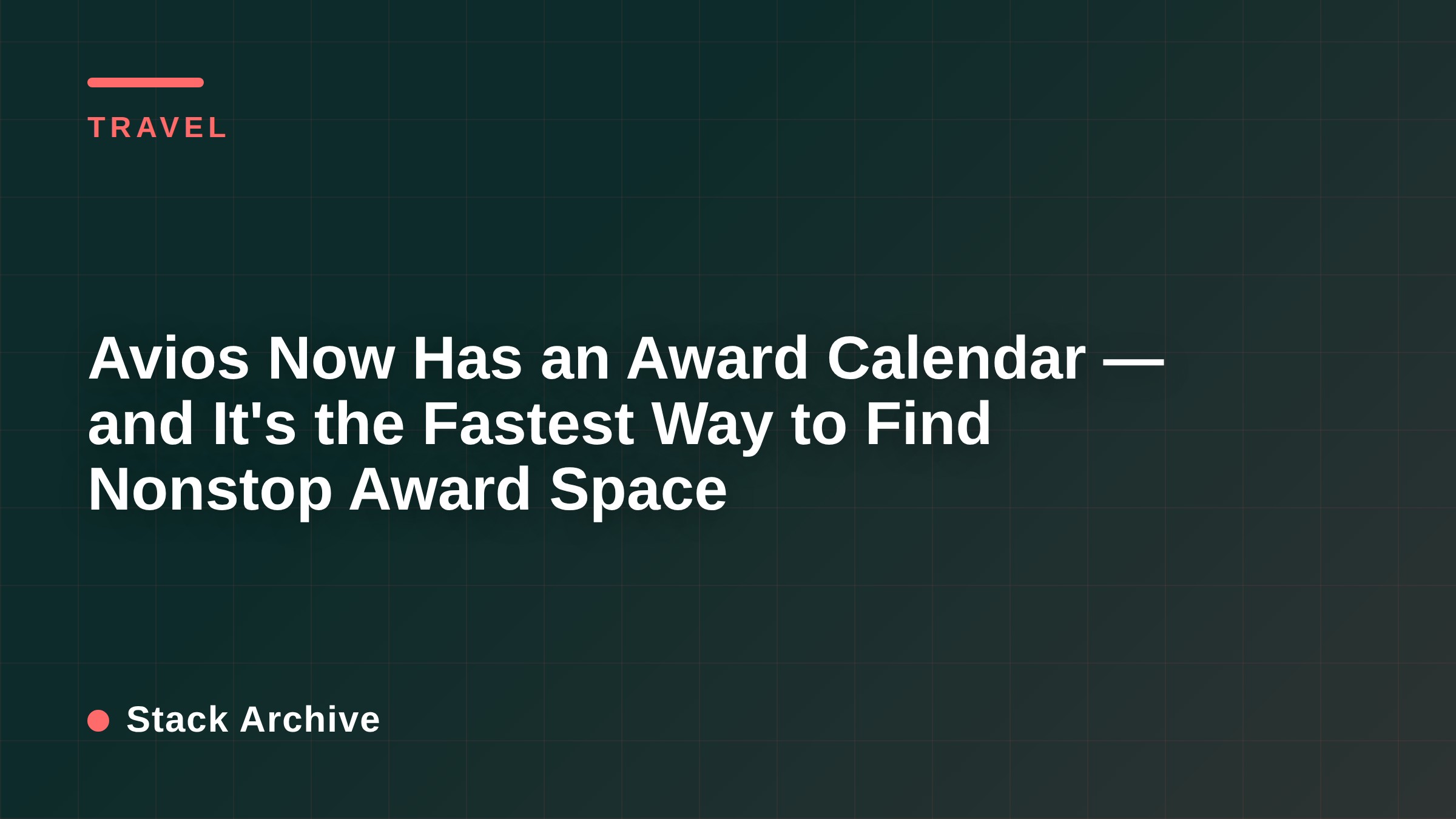 Avios Now Has an Award Calendar — and It's the Fastest Way to Find Nonstop Award Space