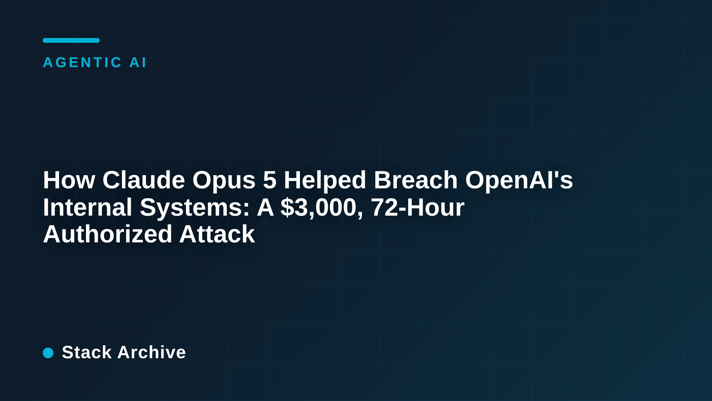 How Claude Opus 5 Helped Breach OpenAI's Internal Systems: A $3,000, 72-Hour Authorized Attack