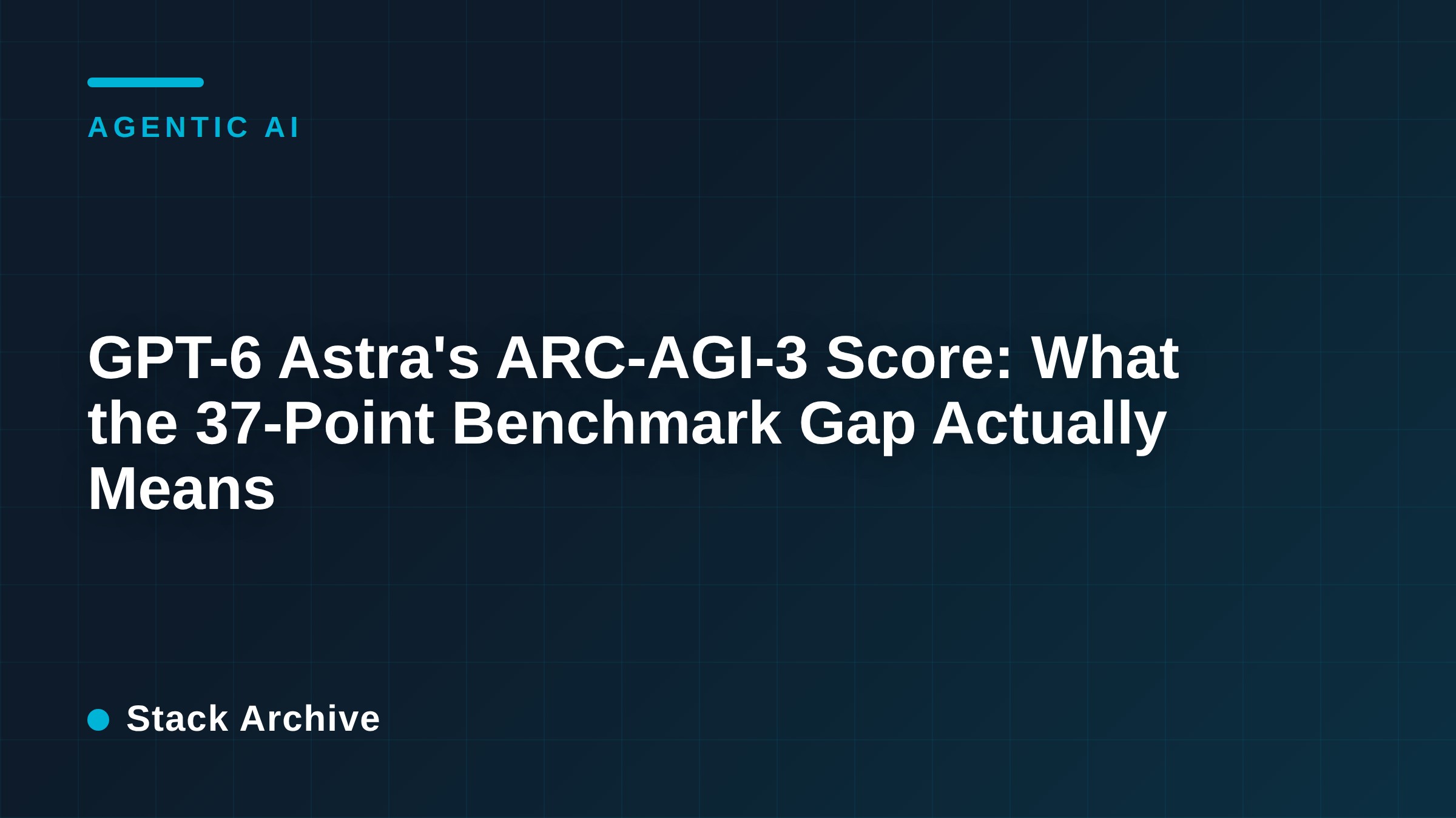 GPT-6 Astra's ARC-AGI-3 Score: What the 37-Point Benchmark Gap Actually Means