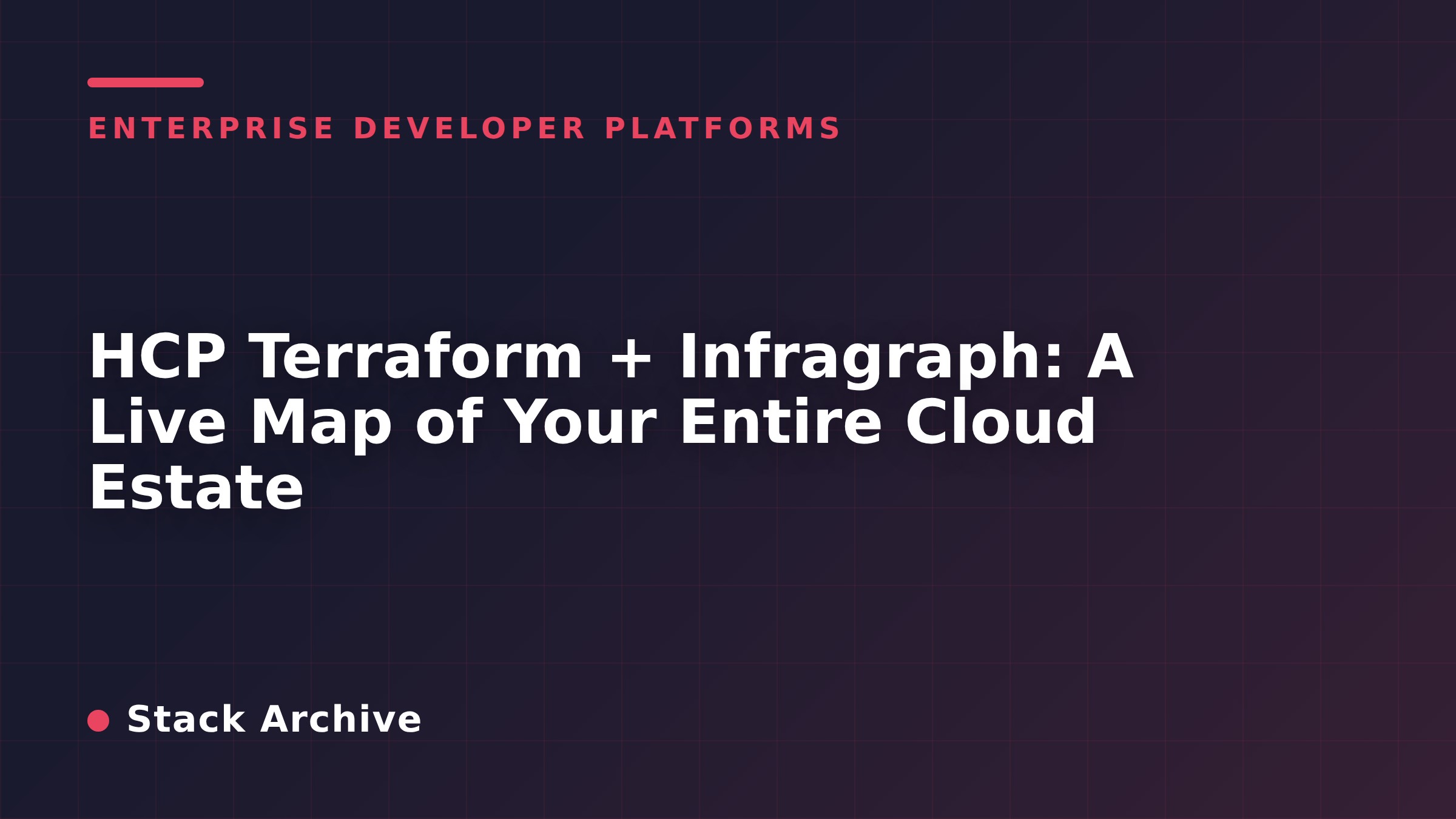 HCP Terraform + Infragraph: A Live Map of Your Entire Cloud Estate
