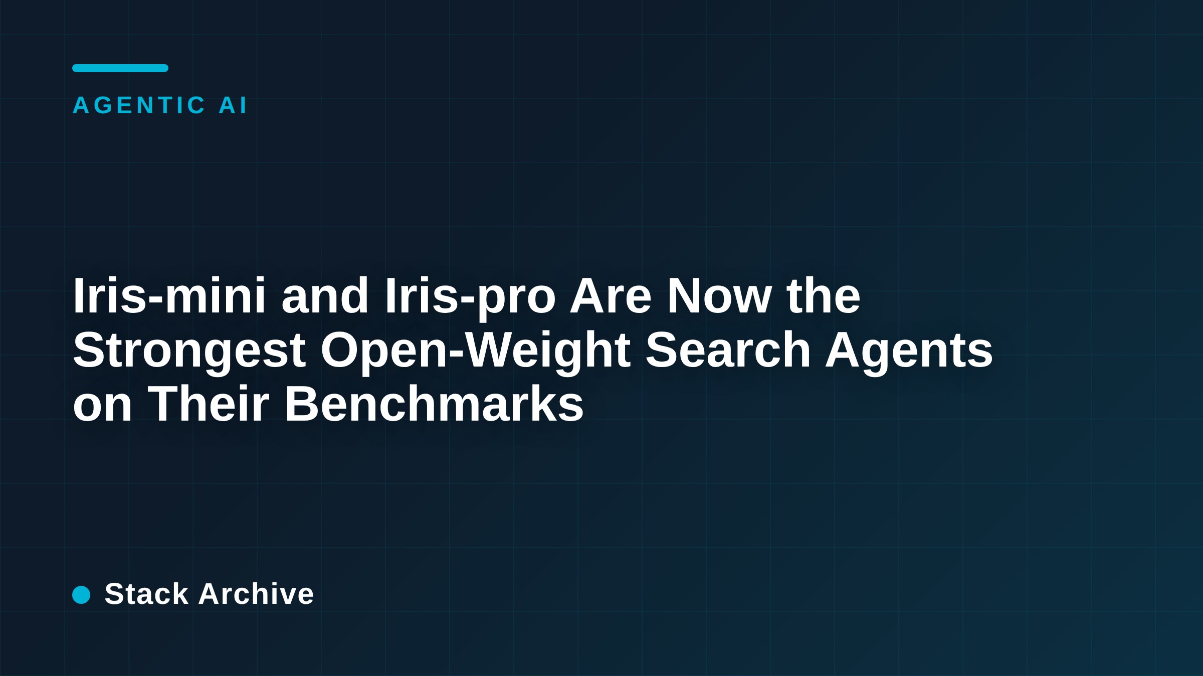 Iris-mini and Iris-pro Are Now the Strongest Open-Weight Search Agents on Their Benchmarks