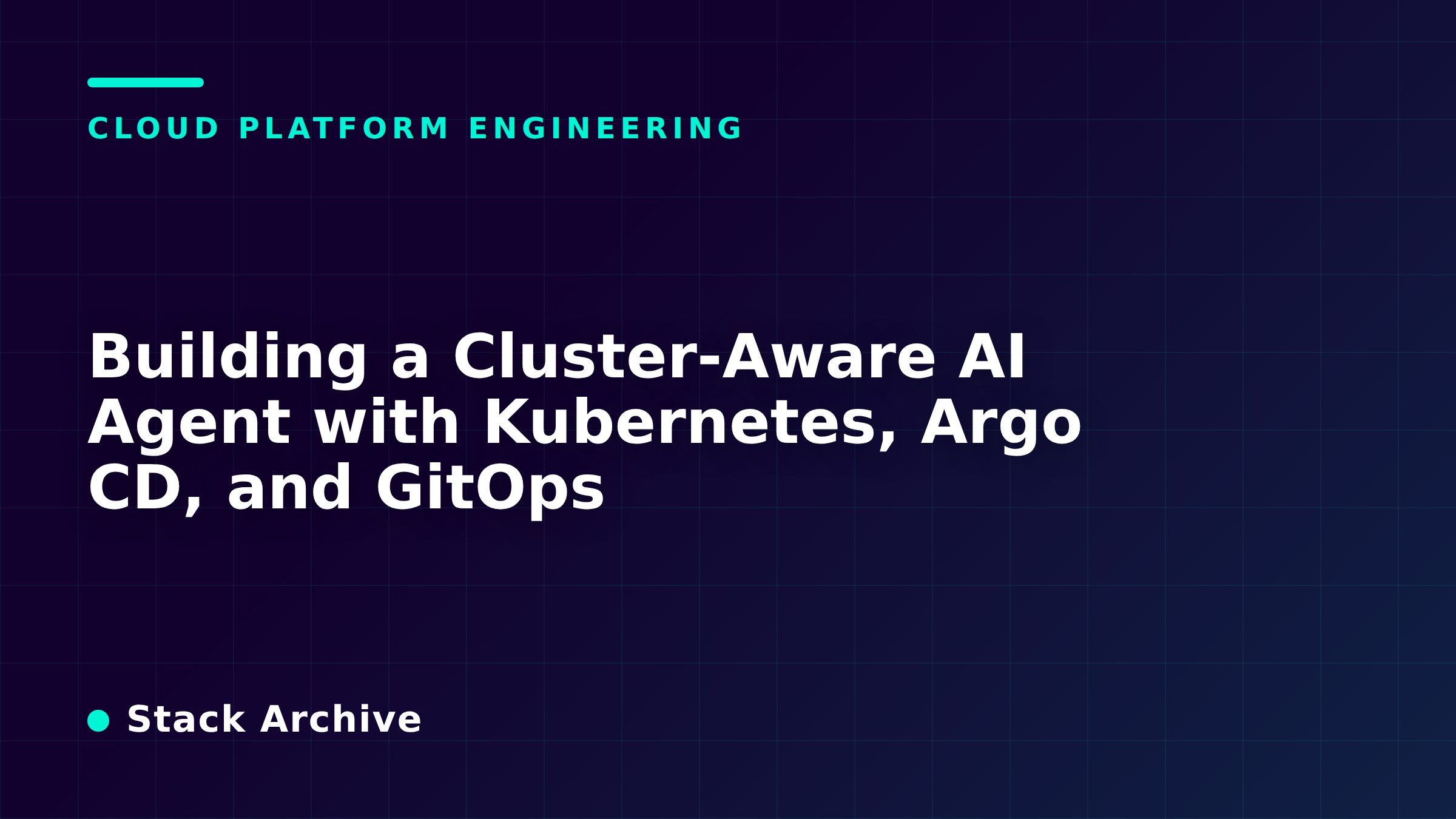 Building a Cluster-Aware AI Agent with Kubernetes, Argo CD, and GitOps
