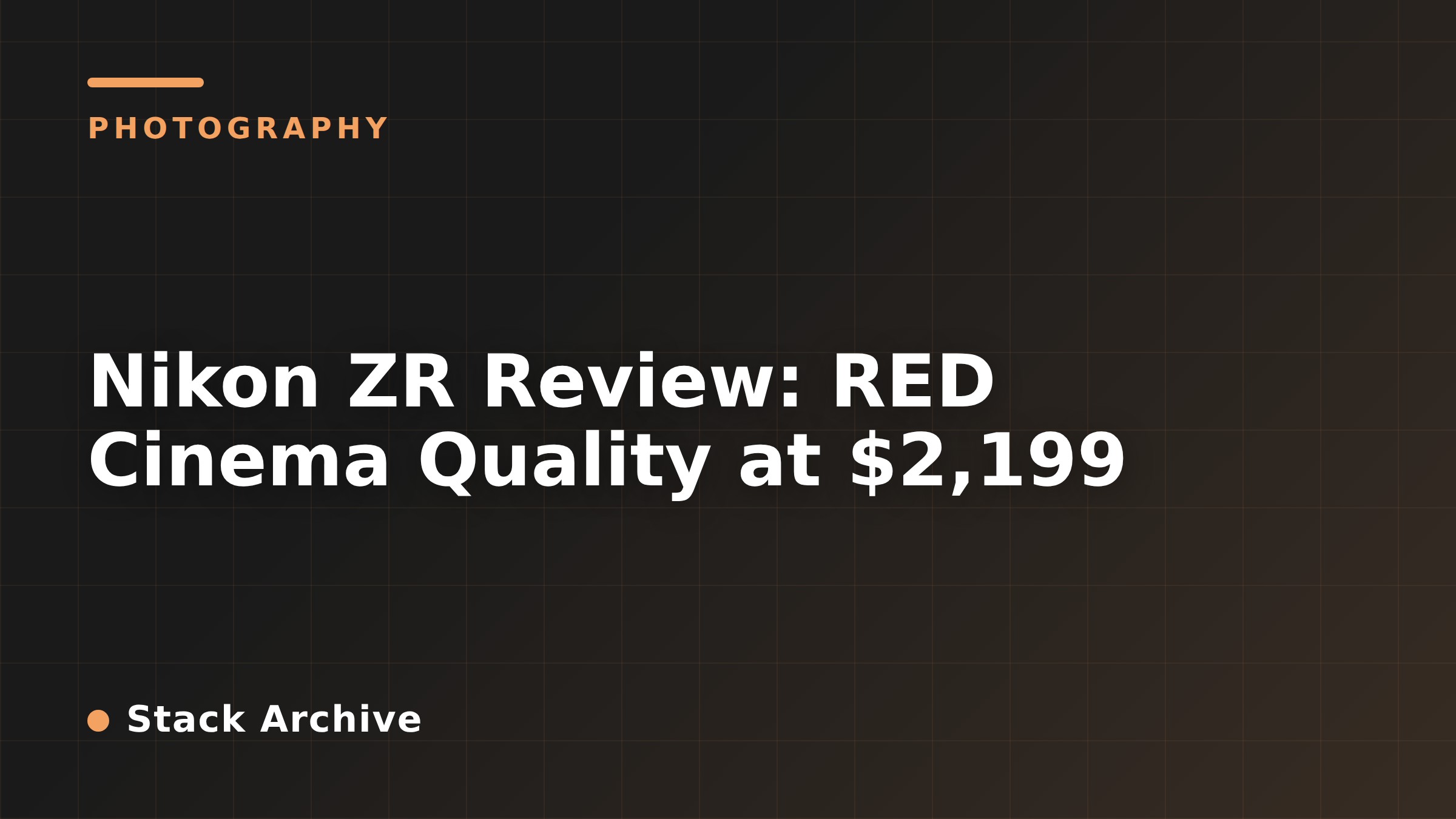 Nikon ZR Review: RED Cinema Quality at $2,199