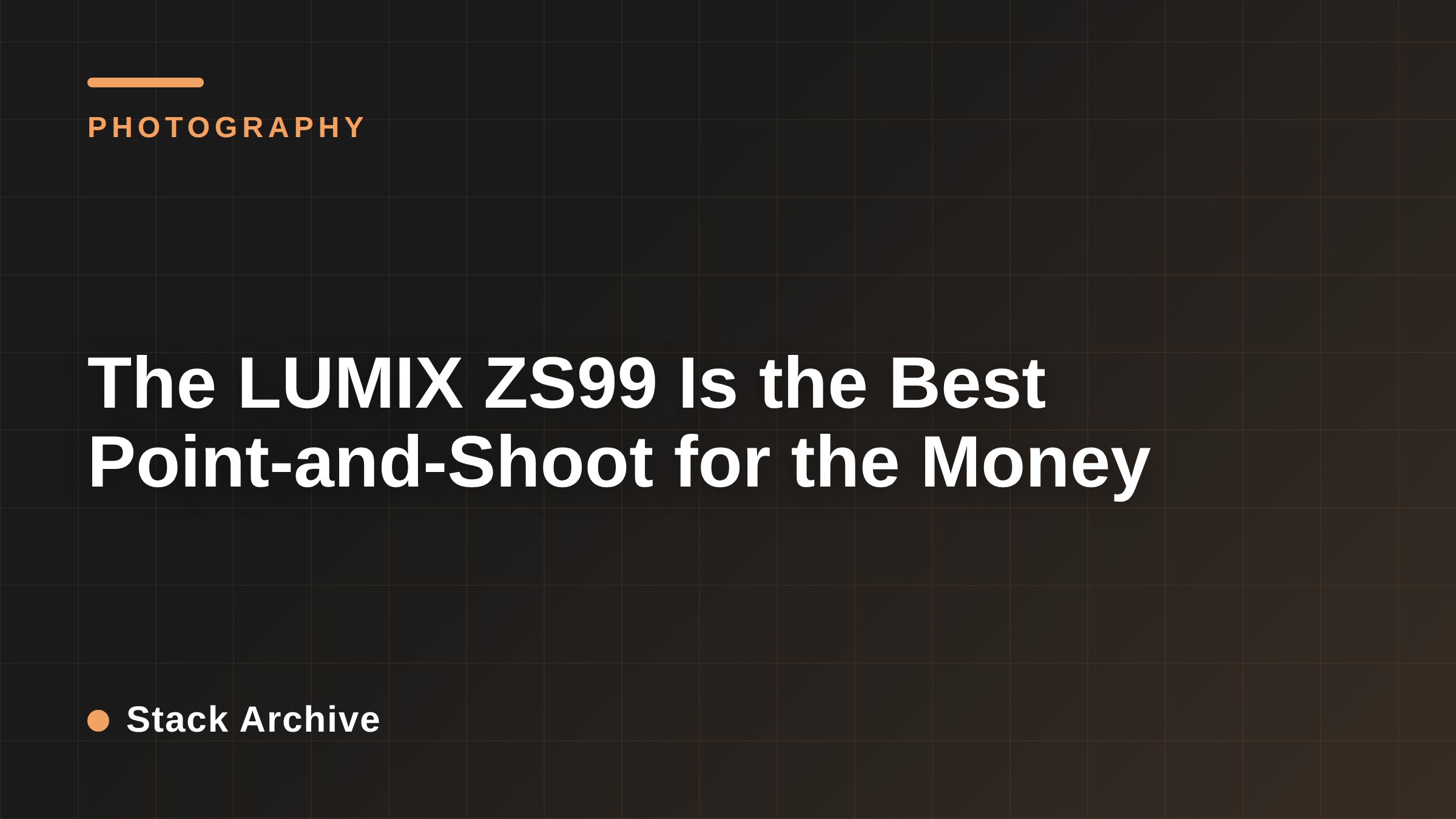 The LUMIX ZS99 Is the Best Point-and-Shoot for the Money