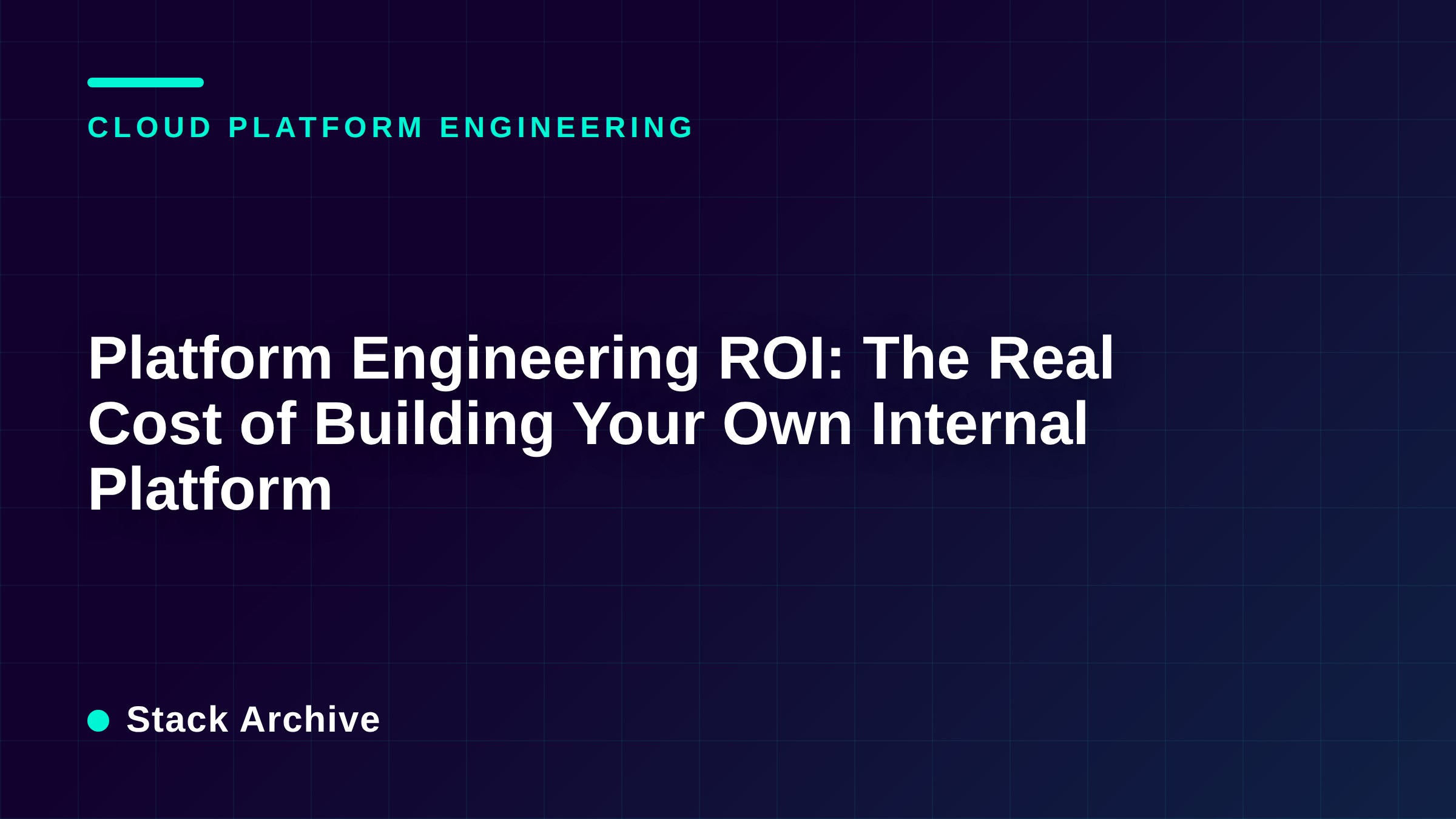 Platform Engineering ROI: The Real Cost of Building Your Own Internal Platform