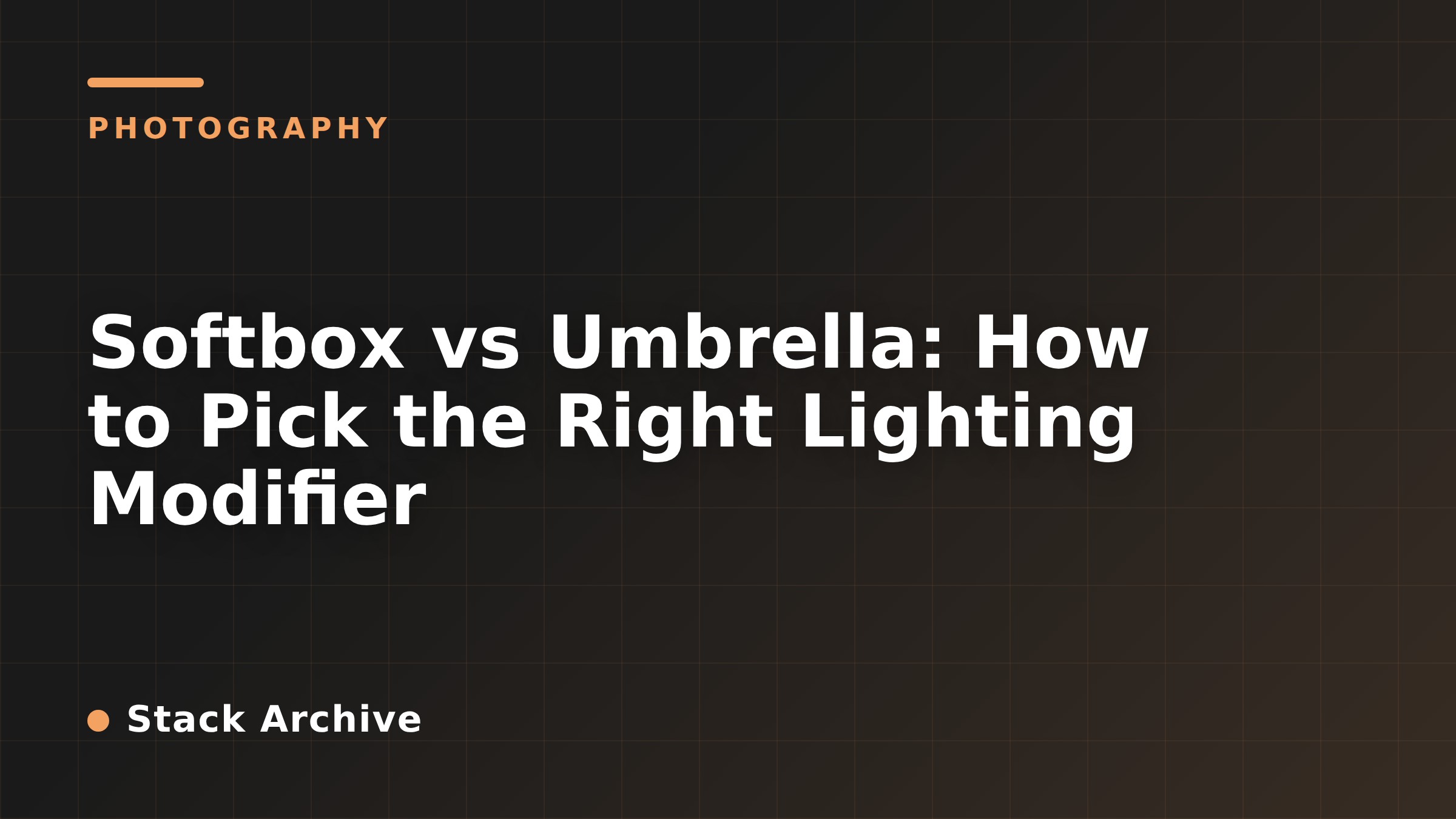 Softbox vs Umbrella: How to Pick the Right Lighting Modifier