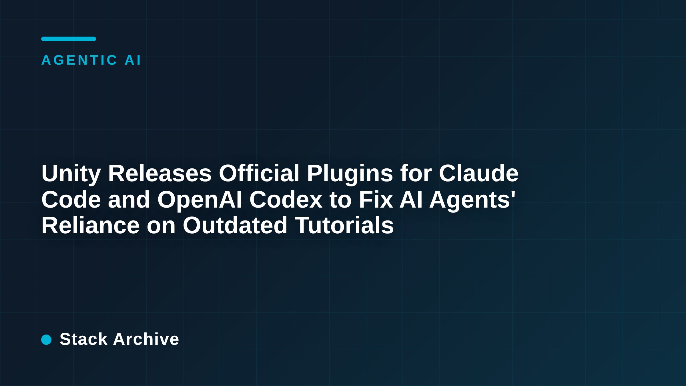 Unity Releases Official Plugins for Claude Code and OpenAI Codex to Fix AI Agents' Reliance on Outdated Tutorials